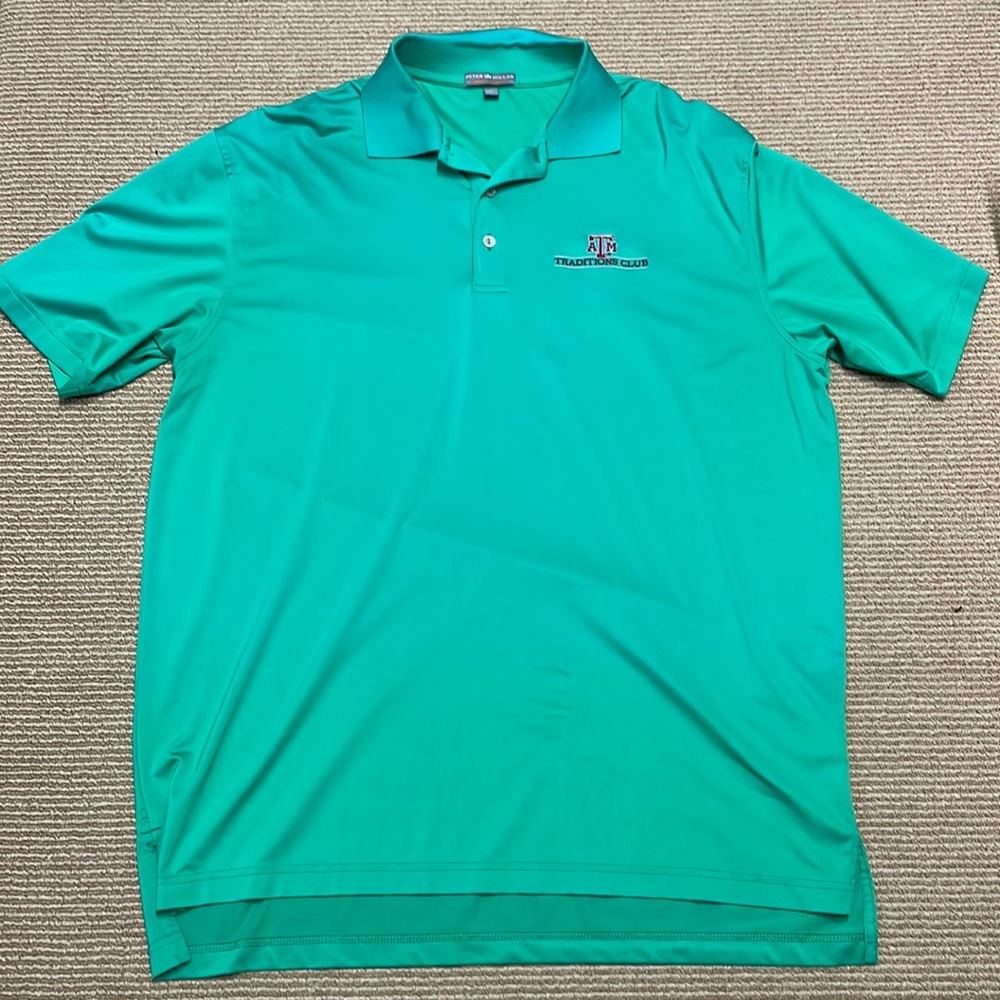 Peter Millar Summer Comfort Golf Shirt with Texas A&M logo